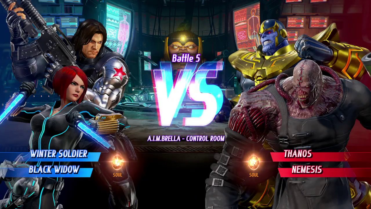 MARVEL VS. CAPCOM: INFINITE Winter Soldier,Black Widow Gameplay In Arcade Mode