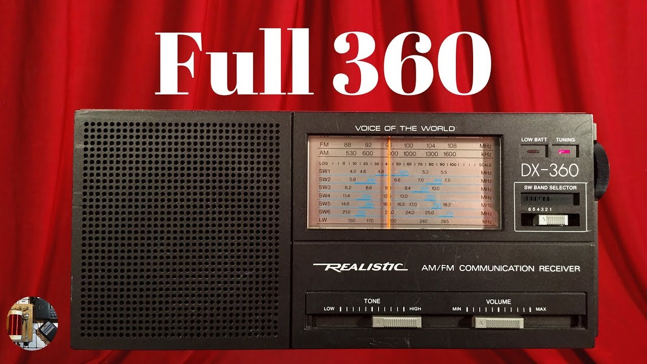 Realistic DX-360 AM FM LW Shortwave Portable Radio Review