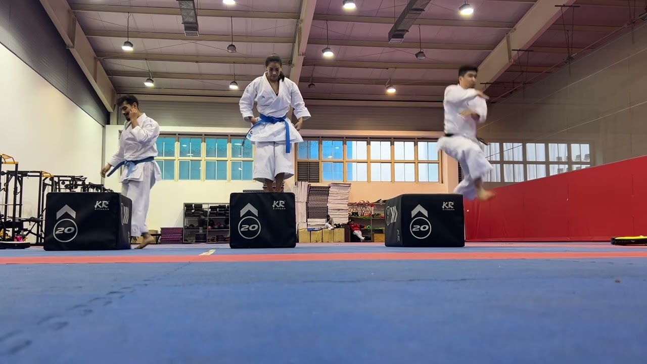 Entrenamiento del salto de Kata - fase de caída SHOTOKAN KATA 