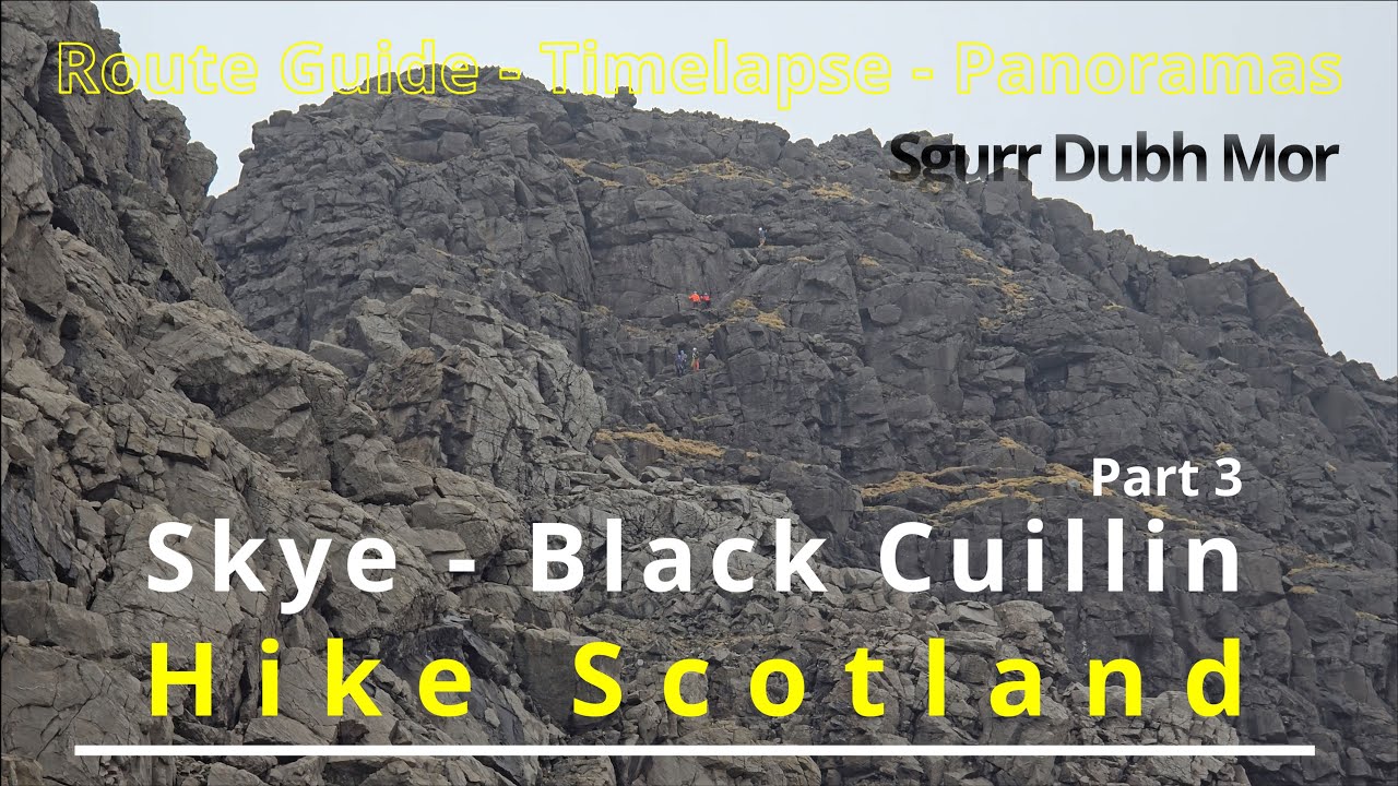 073 Sgurr Dubh Mor, Isle of Skye, Scotland. Perfect conditions to navigate a 3D maze on the Cuillin.