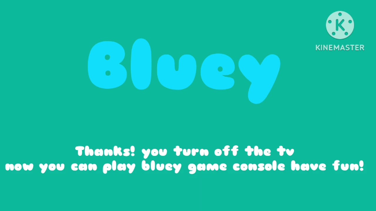 (MOST POPULAR VIDEO) Bluey Game Console Anti-Piracy Screen
