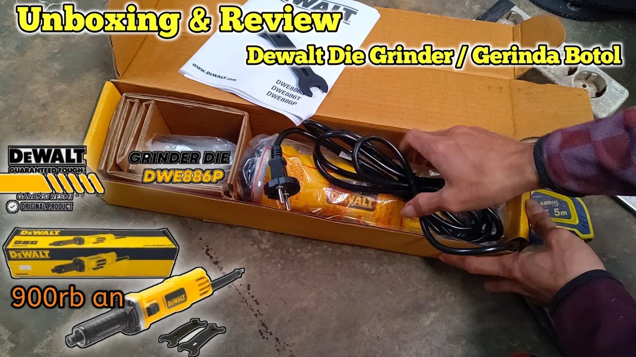 Review Dewalt Die Grinder / Gerinda Botol 400 Watt 25mm DWE886P
