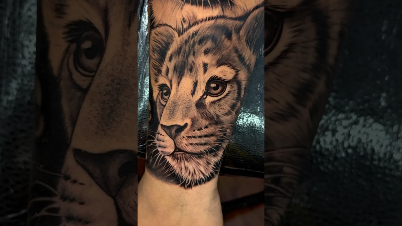 COMO HACER EL PELAJE DE LEON EN TATUAJE