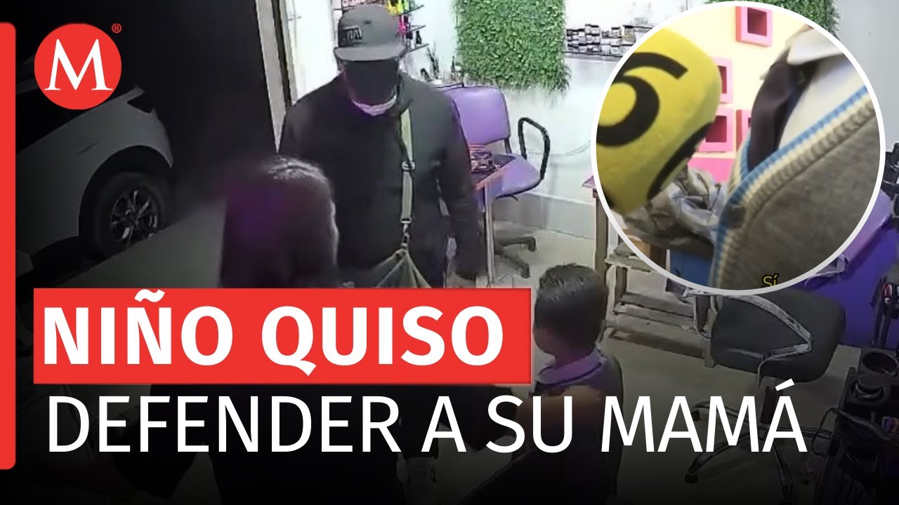 Niño intenta frustrar asalto en estética de Tizayuca, Hidalgo
