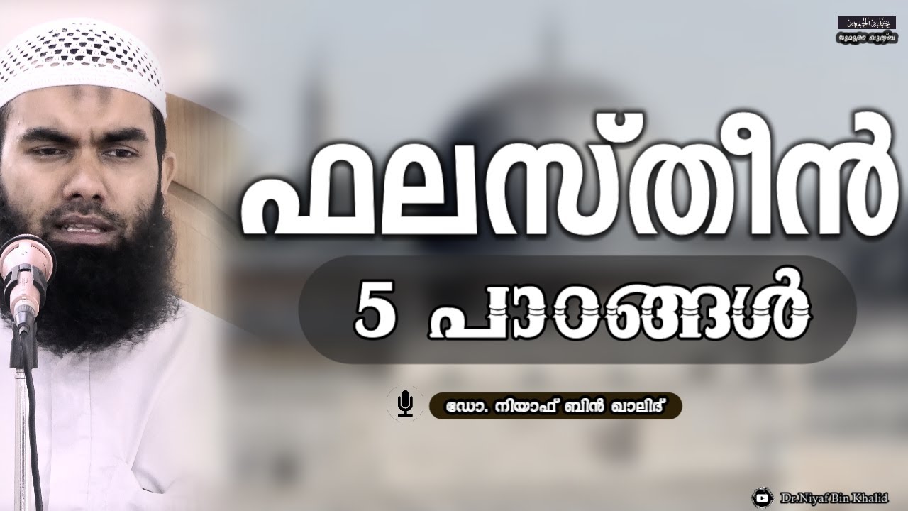 ഫലസ്തീൻ; ചില പാഠങ്ങൾ | @niyafbinkhalid