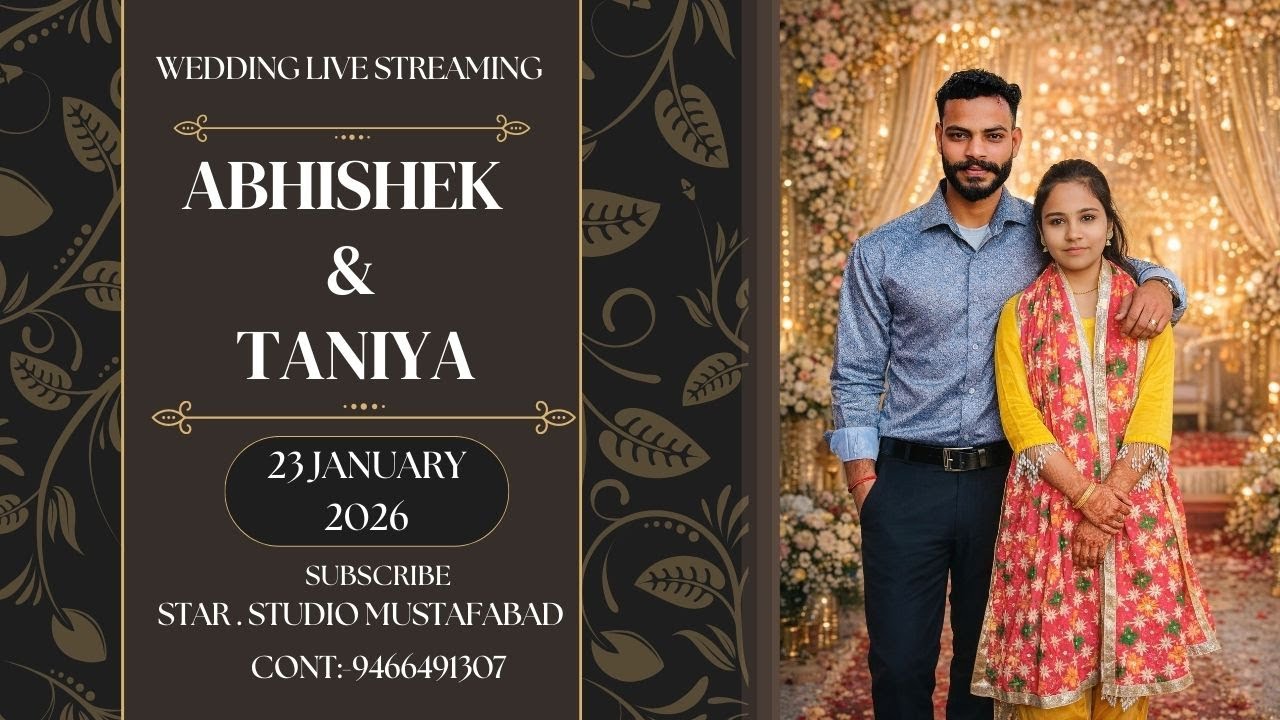 Abhishek & Taniya. Live by .Star Studio Near Railway station mustafabad Cont:-9466491307