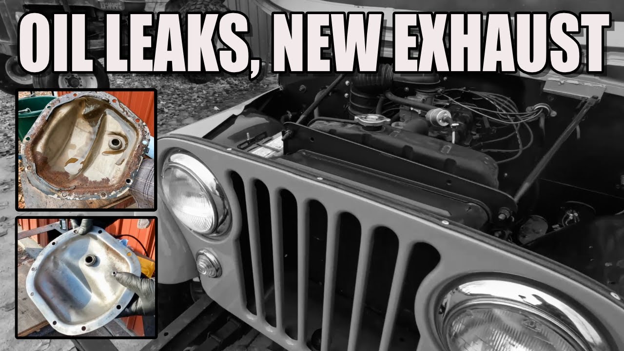 Jeep Willys CJ5 1955 года: замена прокладки и модернизация выхлопной системы (теперь он работает ...