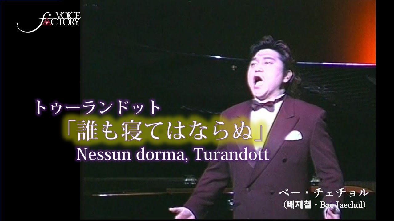 トゥーランドット「誰も寝てはならぬ」Nessun dorma, Turandott　/　べー・チェチョル（배재철・Bae Jaechul）　甲状腺癌前の最後の歌声
