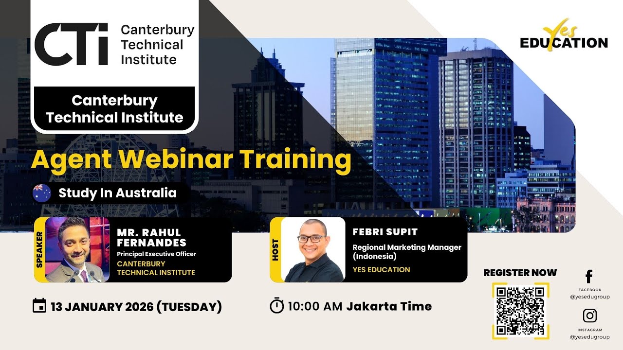 Canterbury Technical Institute (CTI) - Yes Education Agent Webinar Training