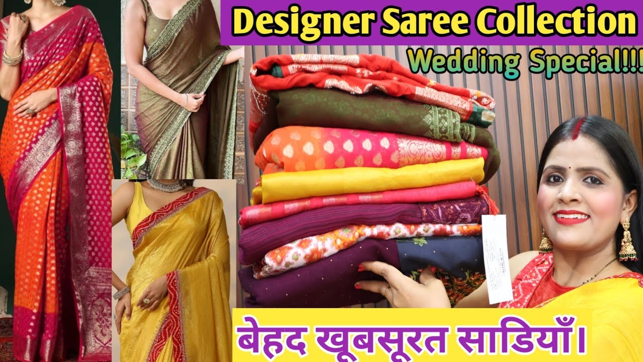 Trending Sarees for Wedding Party / Trendy Saree Collection Latest Designs From Flipkart
