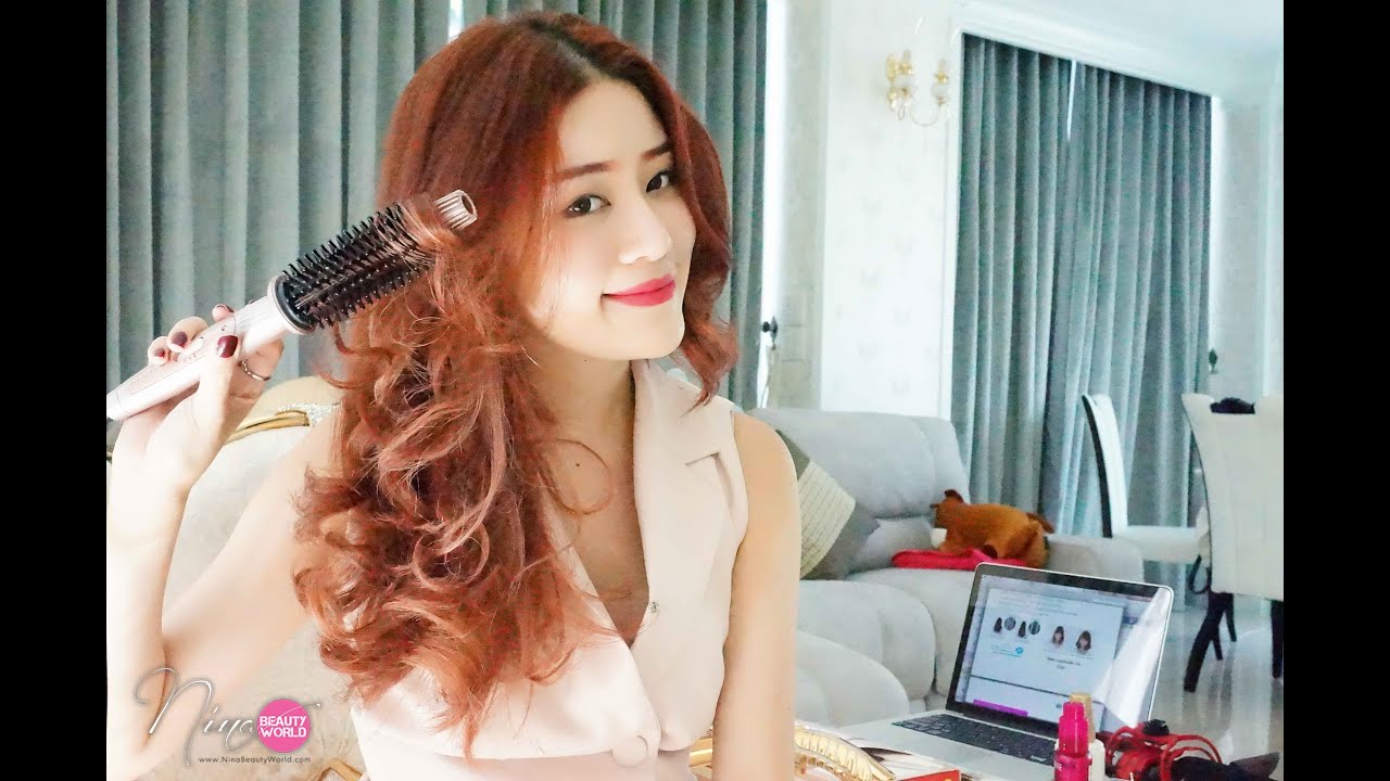 HAIR || ม้วนผมทรงฟาร่า ด้วยCreate Ion RollBrush Iron || NinaBeautyWorld