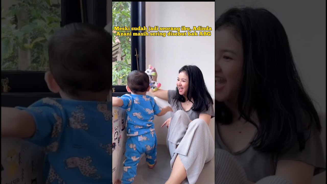 POTRET ADINDA AZANI YANG MASIH ABG KALAH IMUT DARI SANG B4Y1 #shorts #viral