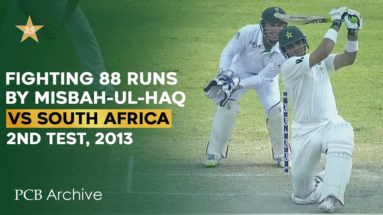 PCB Archive - Misbah-ul-Haq Shows Some Fight With the Bat | PAK vs SA 2nd Test, 2013 | M8B2A