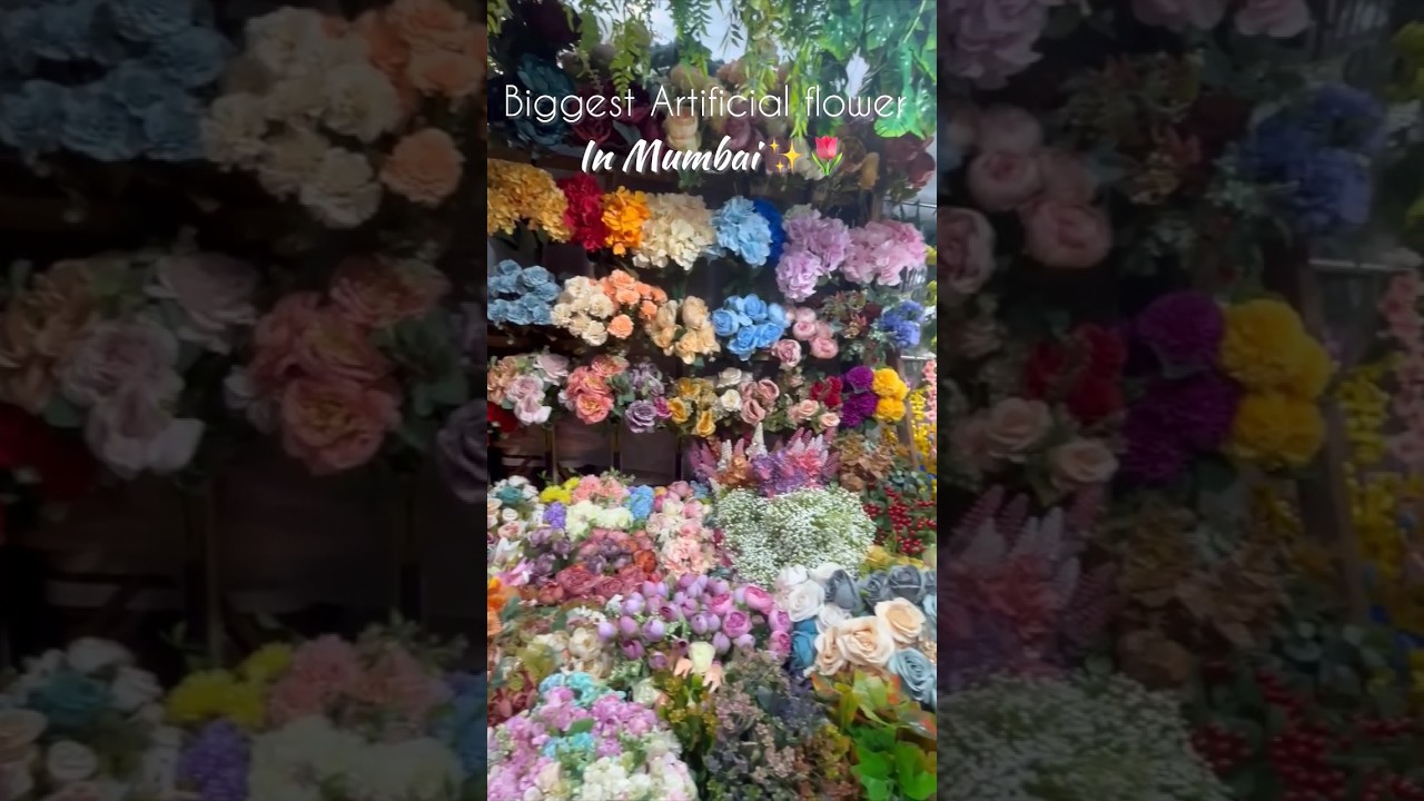 🌷 Artificial Flower Market in MUMBAI🌻 | #homedecor #mumbaishorts