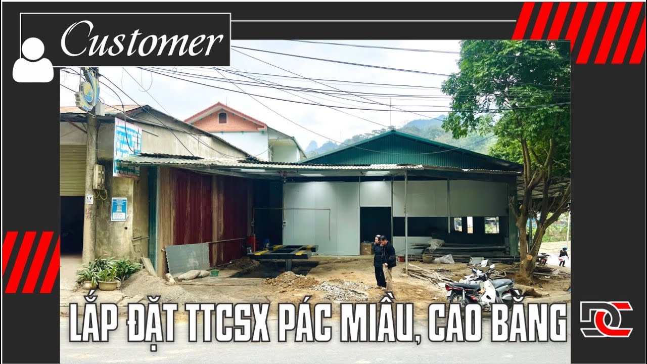 Lắp đặt trung tâm chăm sóc xe tại TT Pác Miầu - Bảo Lâm, Cao Bằng
