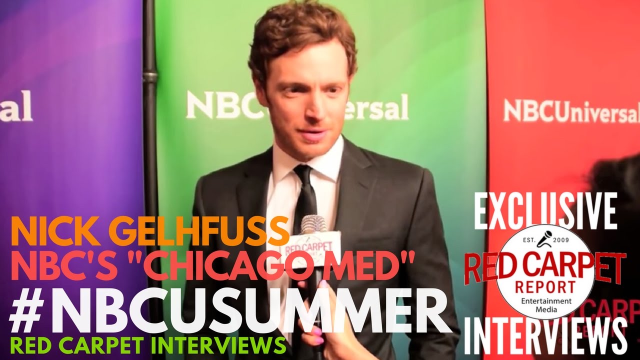 Nick Gelhfuss #ChicagoMed  interviewed at NBCUniversal’s Summer 2017 Press Day #NBCUSummer