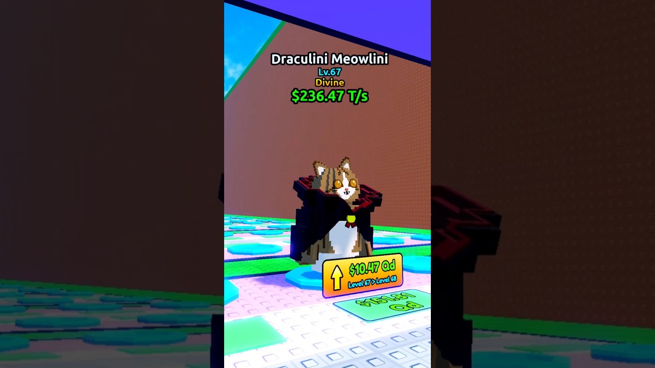 Draculini Meowlini #escapetsunamiforbrainrots #roblox