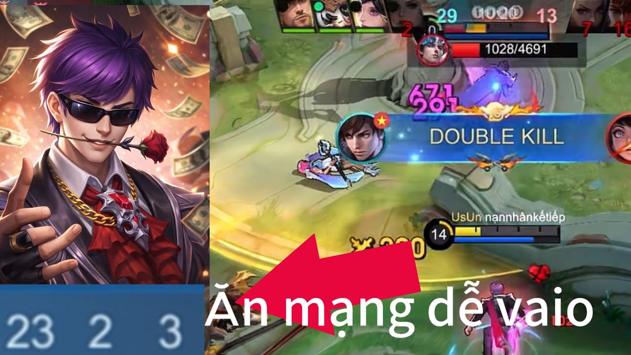 Mang gusion hành gà (bot) rank bách chiến đầu mùa quá dễ /MLBB