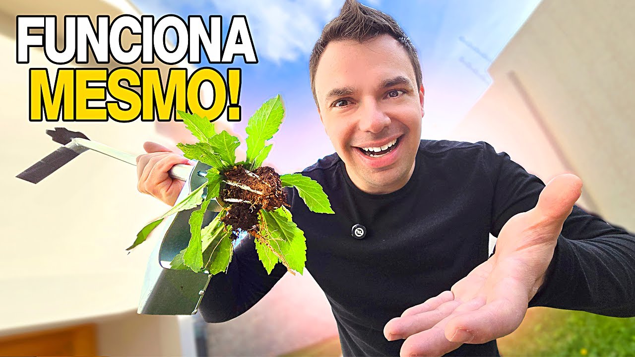 INCR&Iacute;VEL! O MELHOR EXTRATOR  de ERVA DANINHA! Como ACABAR COM MATO jeito mais f&aacute;cil!
