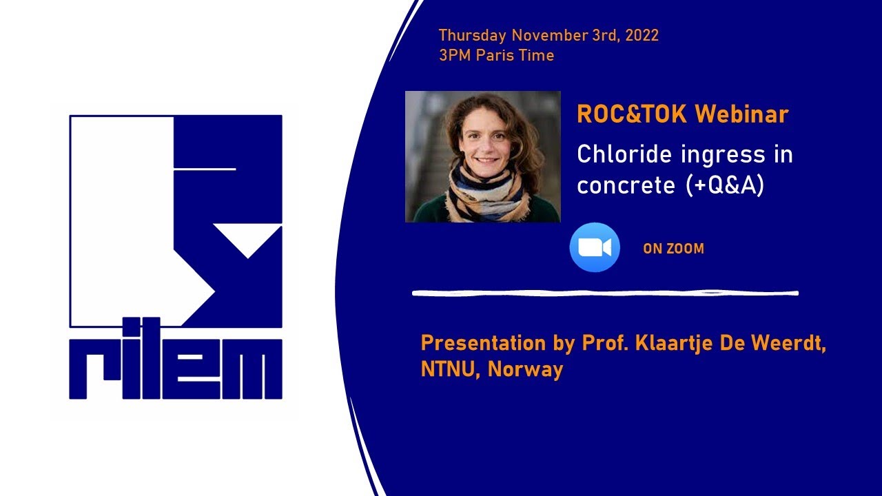 Chloride ingress in concrete by Prof. Klaartje De Weerdt