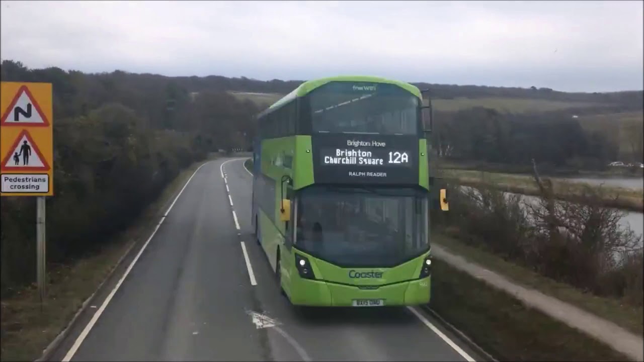 Brighton & Hove 13X full route visual Bus 412 BJ11XHN