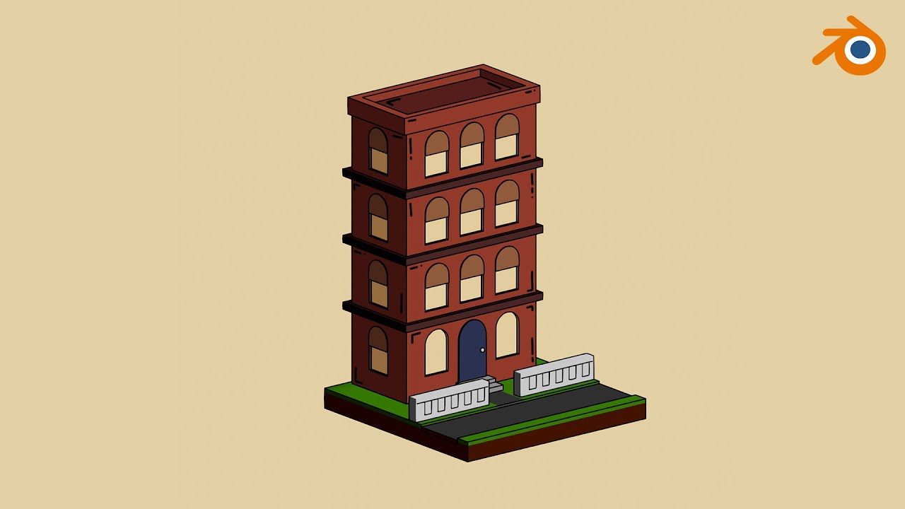 Стилизация под 2D в Blender.