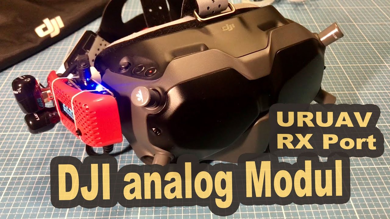DJI FPV Brille mit analog Modul RX Port
