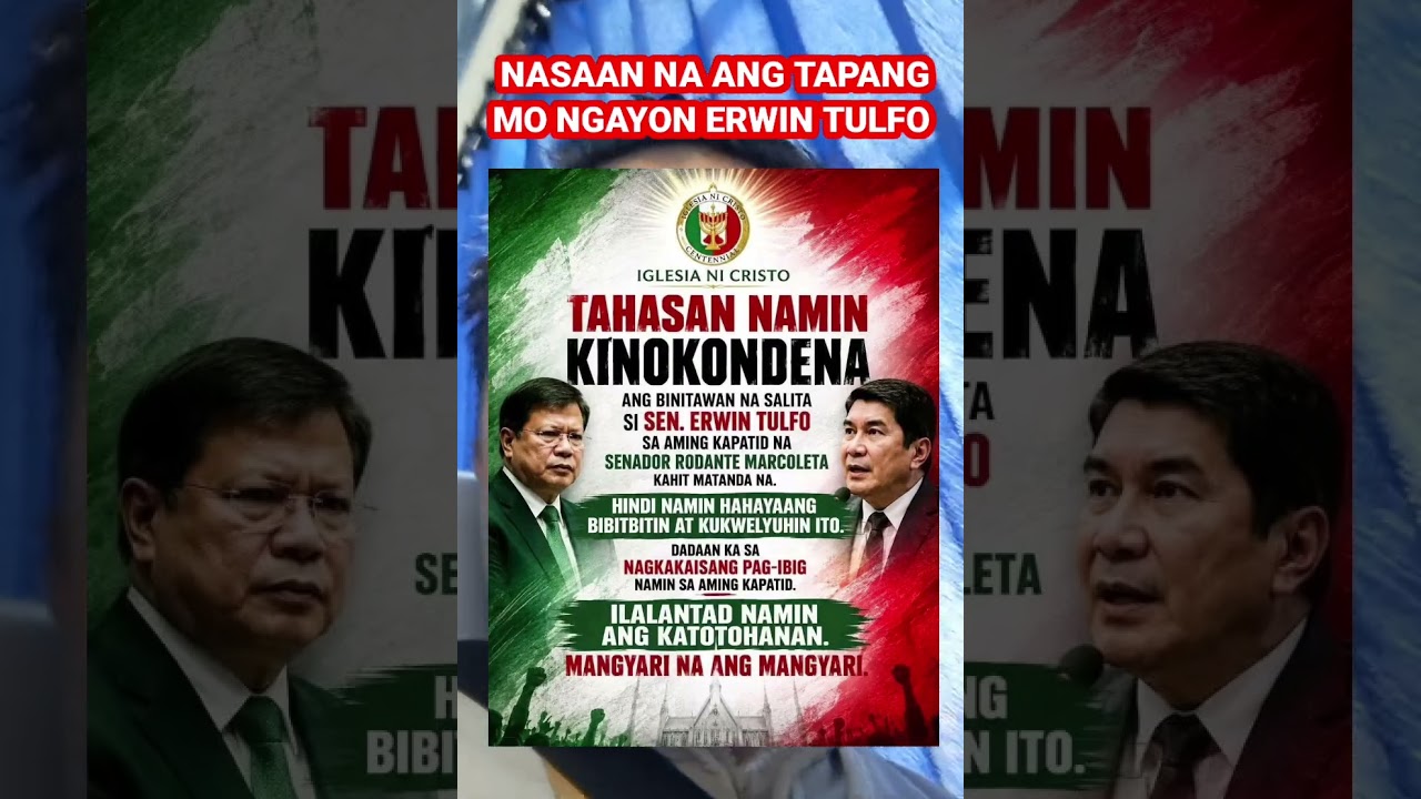 Iglesia ni Cristo ответила Эрвину Тулфо
