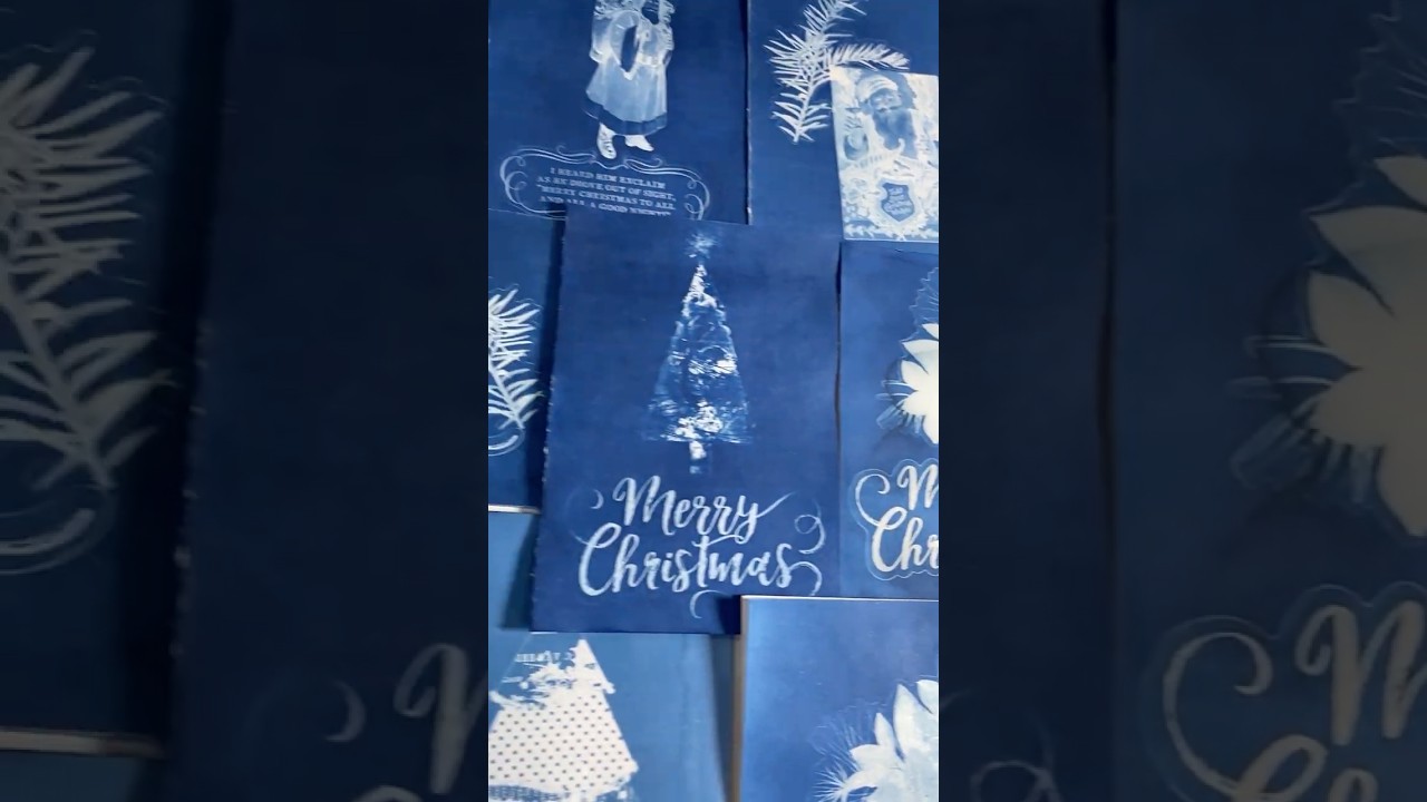 Cyanotype Christmas Cards DIY 