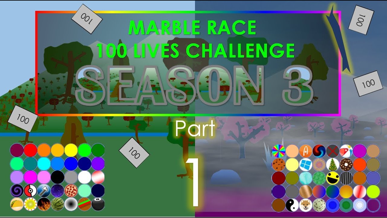Marble Race - 100 Lives! Season 3 Part 1