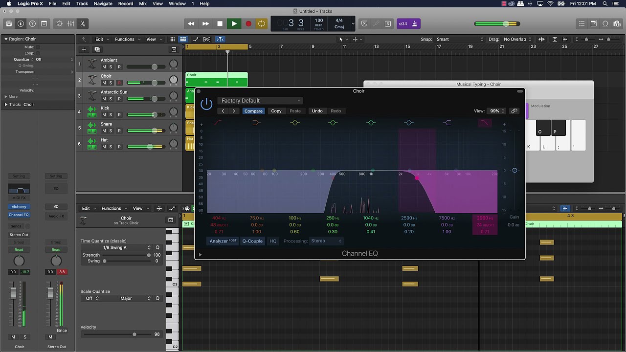 Как сделать бит для дрели в Logic Pro X (для начинающих)