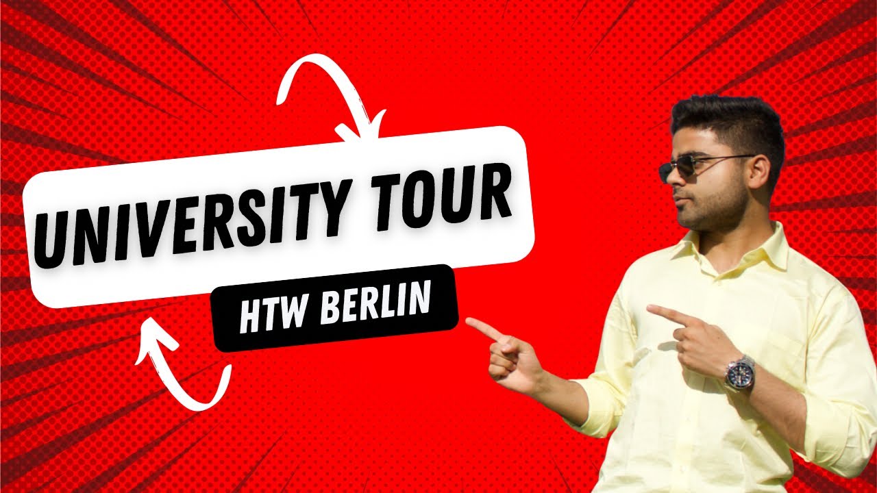 University tour of HTW Berlin. This is all you need to know and see !🇩🇪