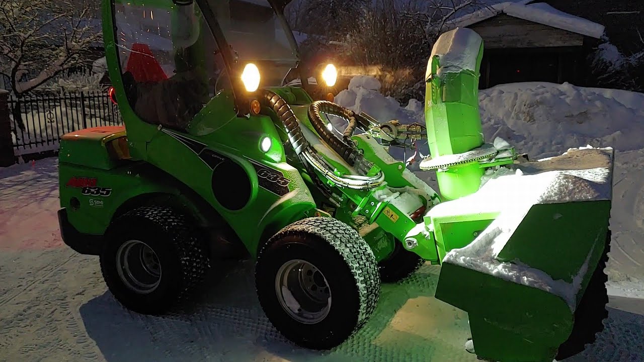 Avant 635 snowblower testing vol 2