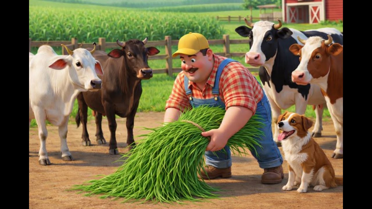 Old MacDonald Had a Farm 🐄🐶 | Happy Farm Animals Song for Kids