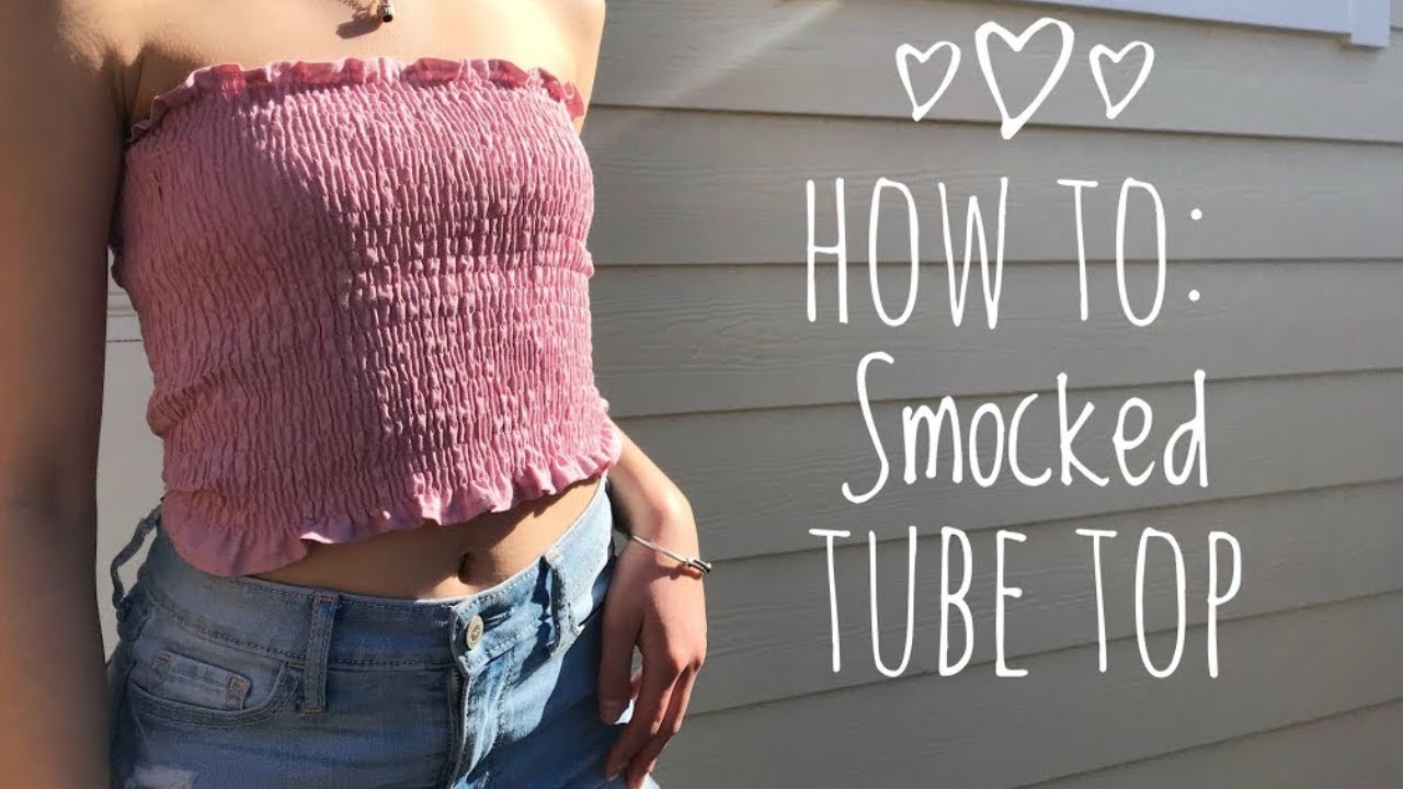 How To: Shirred Tube Top | smocked summer top