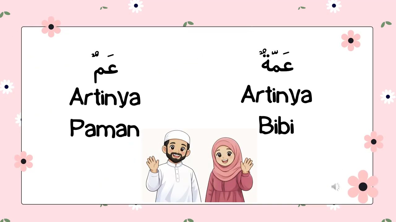 Lagu kosa kata anggota keluarga