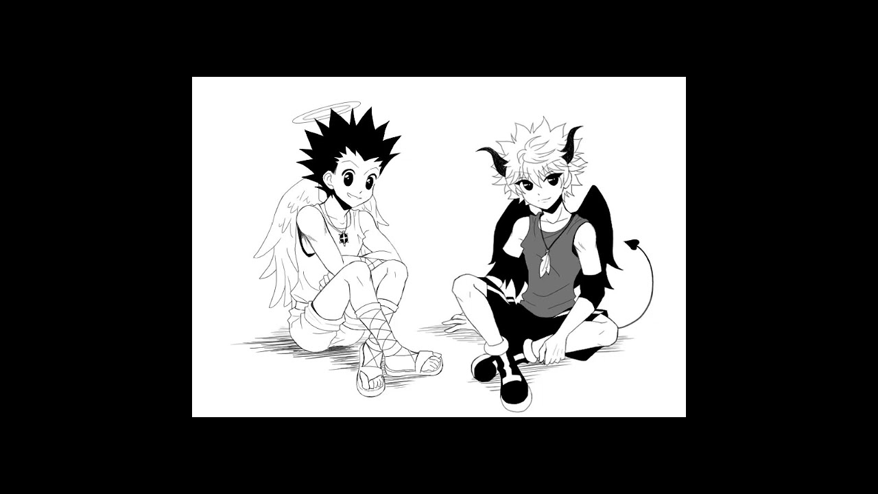 demon killua x Angle listener (При участии demon Gon и demon Alluka demon killua встречает падающ...