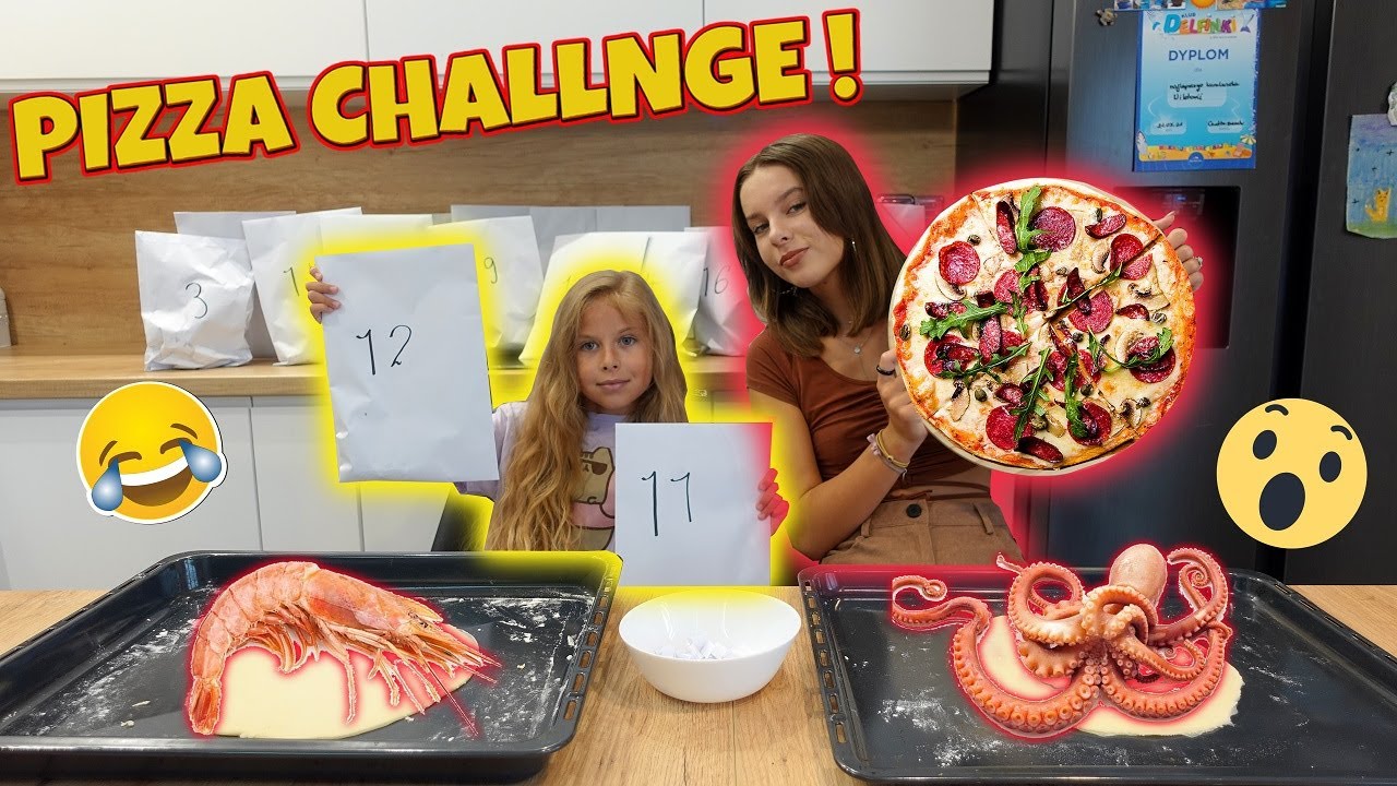 PIZZA CHALLENGE Z SIOSTRĄ 🤣 CZĘŚĆ 1 * MASAKRA! * 😲