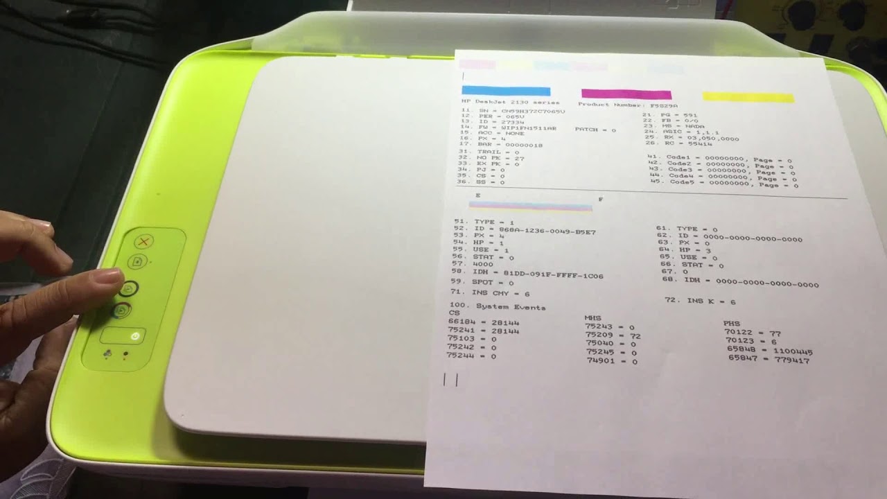 Impresora hp 2135, cuando sale error de Cartucho negro 664 da&ntilde;ado y como Resetearla.