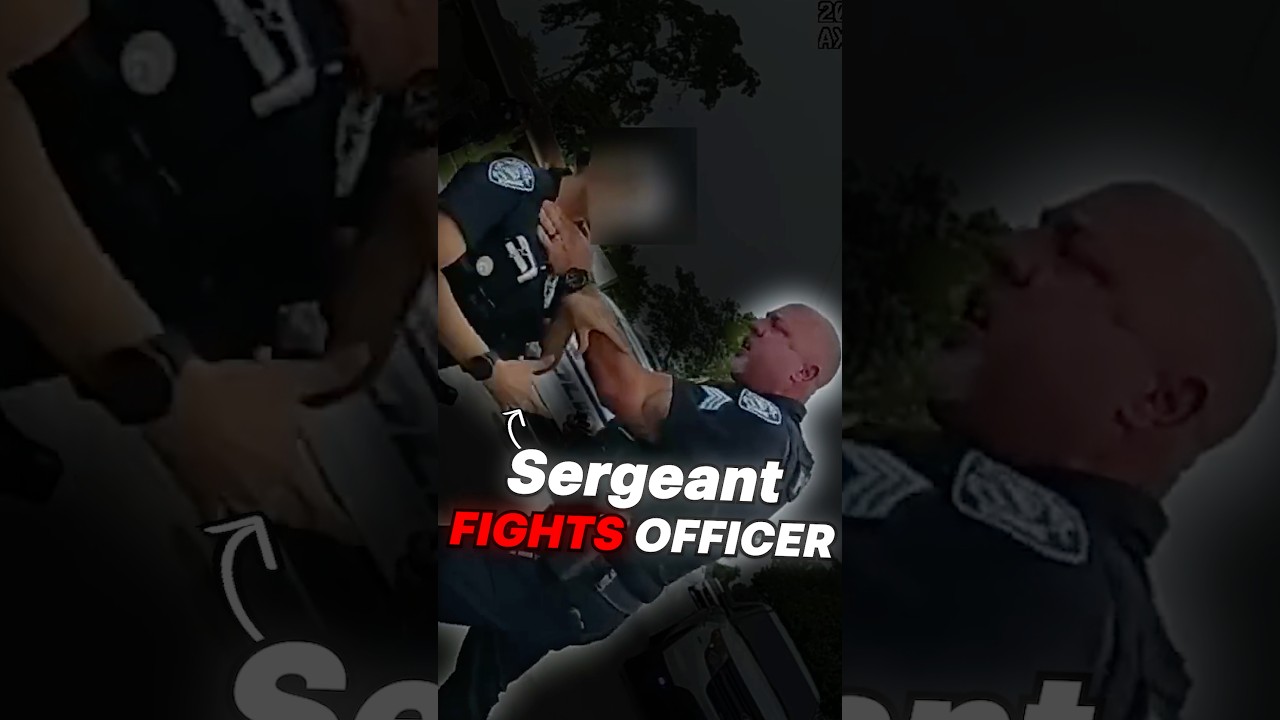 Sergeant Escalates Arrest And Grabs His Own Officer