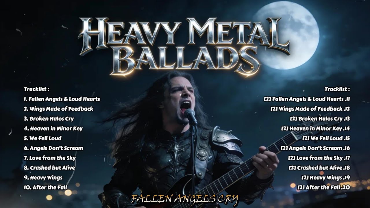 Metal for Work, Study & Sleep 💤 Soft Heavy Metal Ballads Playlist | Flameheat Ballads