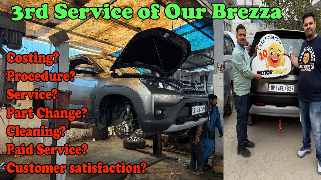 Apni Brezza ki 3rd service karwai, socha nahi tha showroom aise behave karega, Full service details!