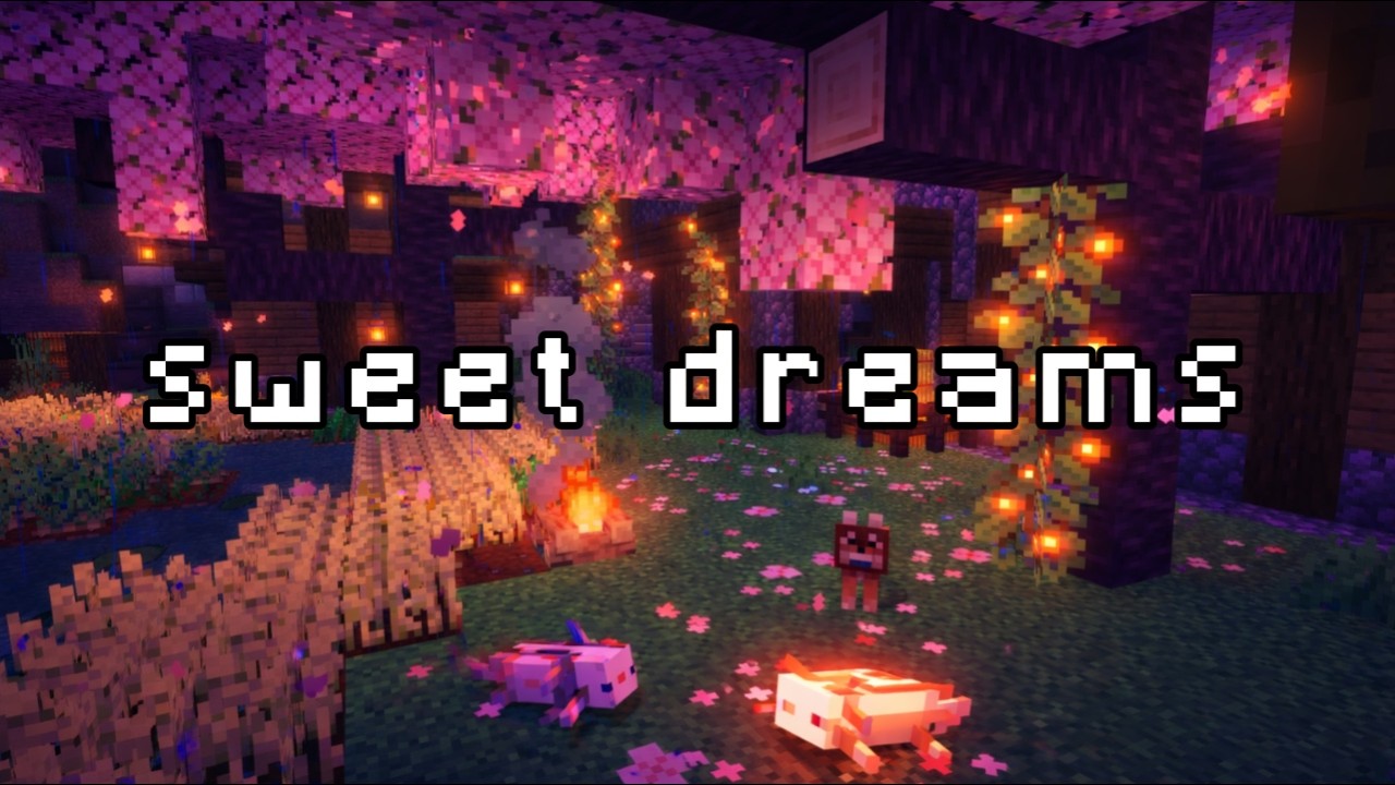 sweet dreams | 8 Hours Minecraft Music + Rain (Cozy Sleep Ambience)