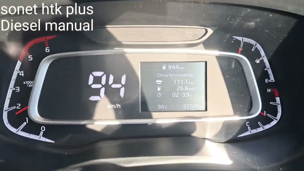 Sonet htk plus# Diesel #KMPL #after 38000 kms#