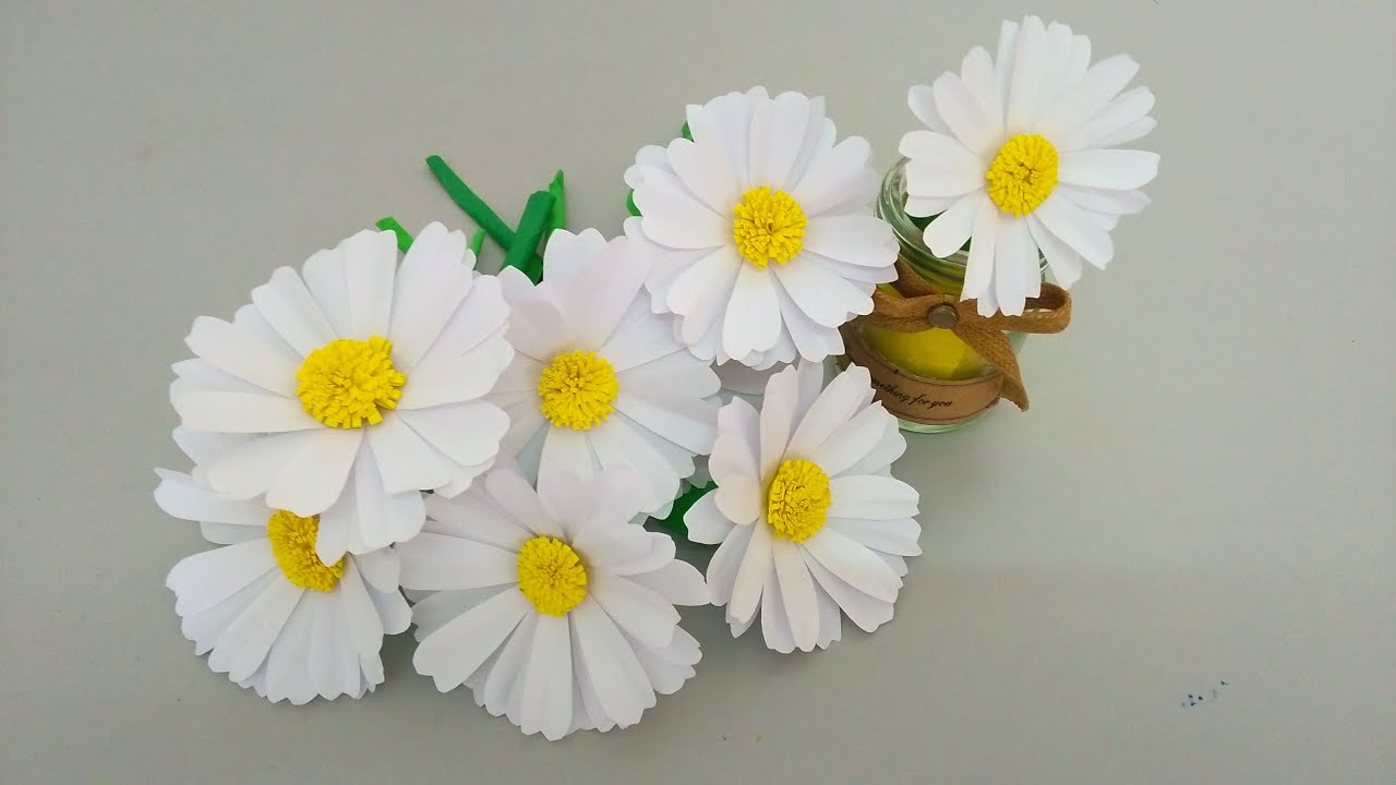 Paper Flower Daisy | Easy Paper Flower Daisy Tutorial.