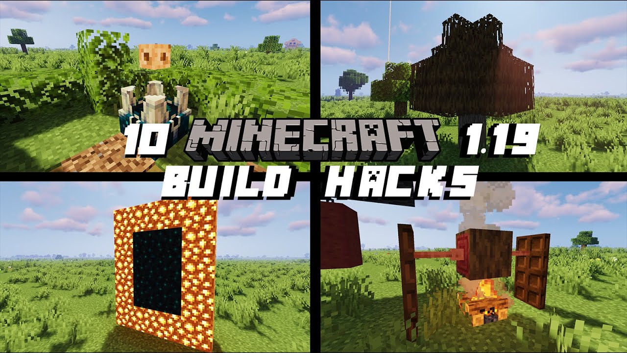 10 MINECRAFT 1.19 BUILD HACKS