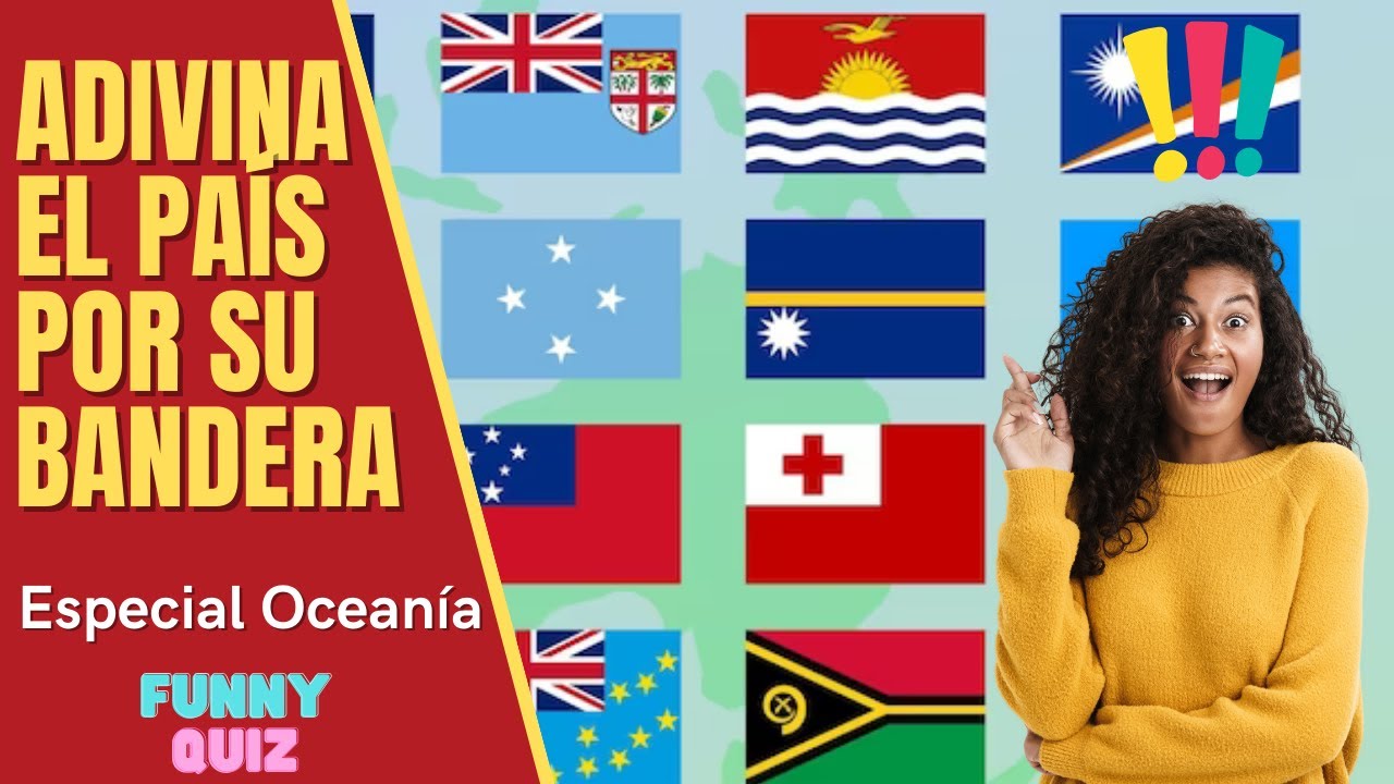 🚩Adivina el PAÍS por su BANDERA 🌍- Especial OCEANÍA (14 BANDERAS)