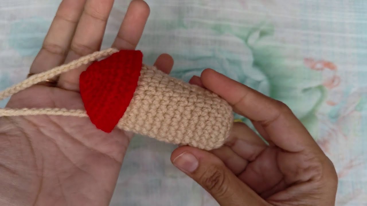 Cute Mushroom Crochet Lipstick Cover 🍄 | Easy & Adorable DIY