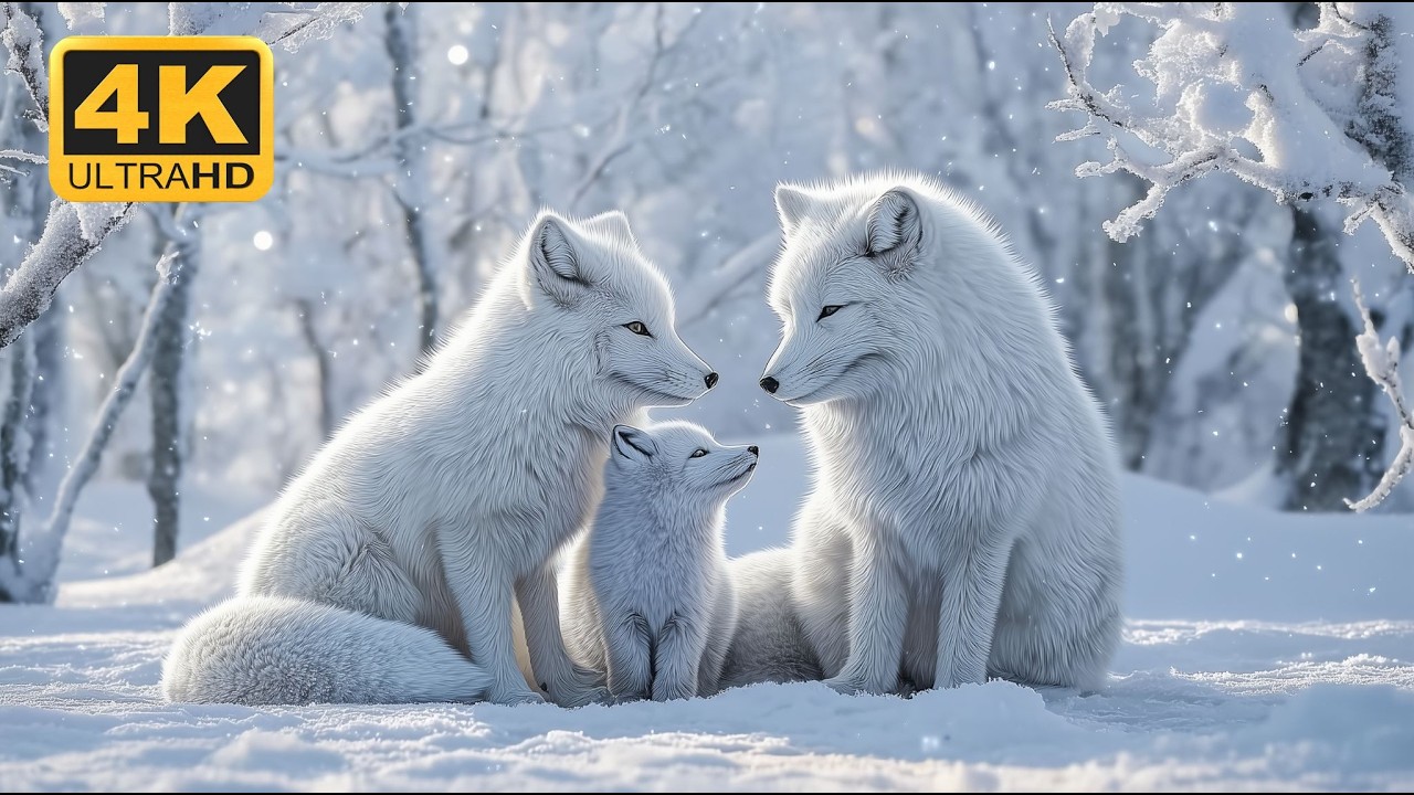 ❄️ Adorable Baby Animals in a Snowy Wonderland with Gentle Piano for Peaceful Relaxation & Healing