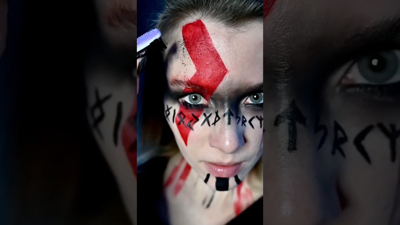 God of War Kratos makeup tutorial | Viking makeup | Valhalla calling Miracle of Sound | Viking songs